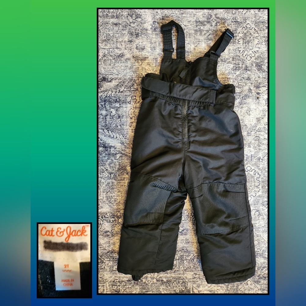 Cat & Jack Black Snowsuit 2T $20